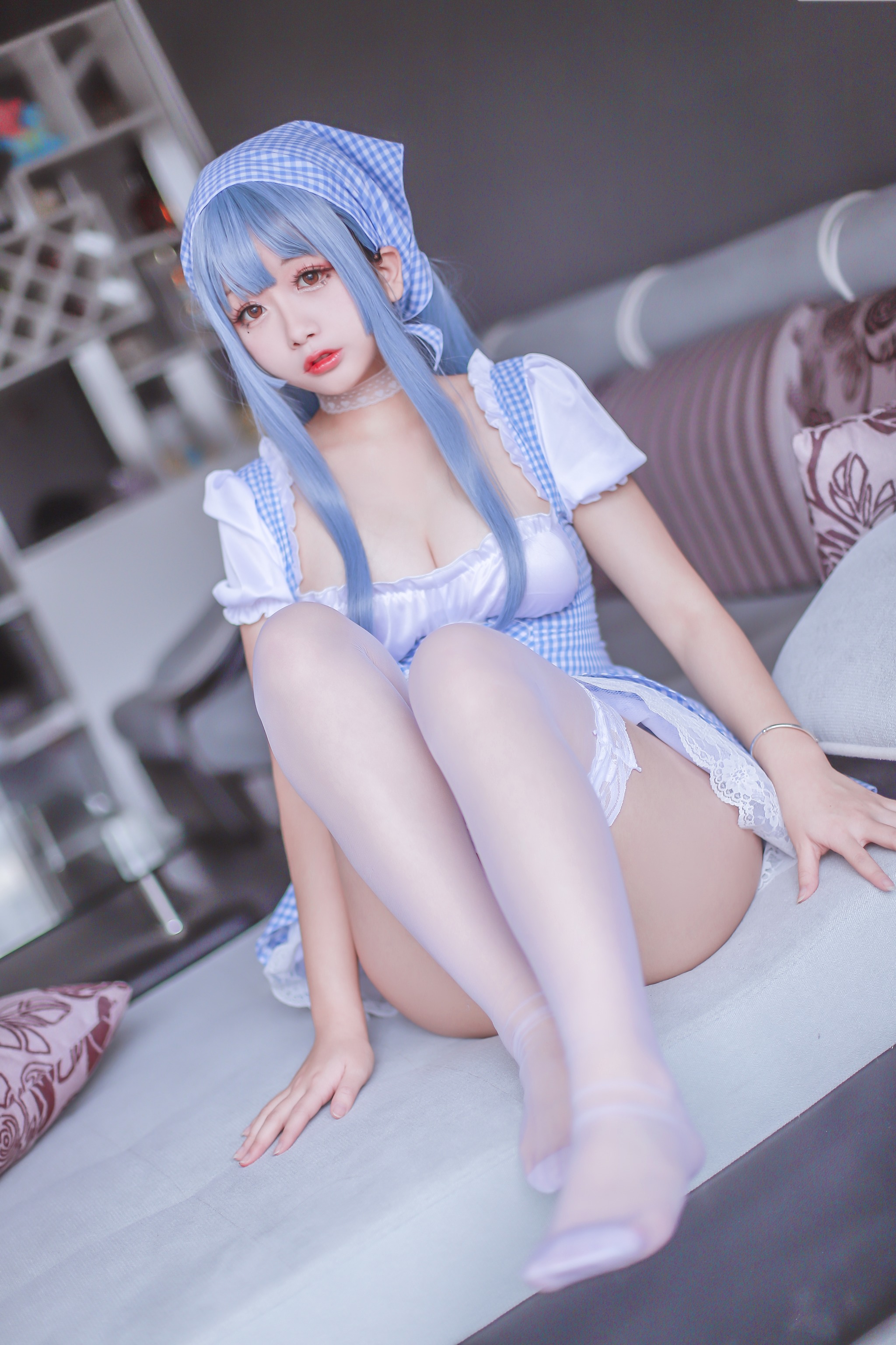 图片[1]-日奈娇 – NO.005 蓝色女仆 [46P]-XikXak